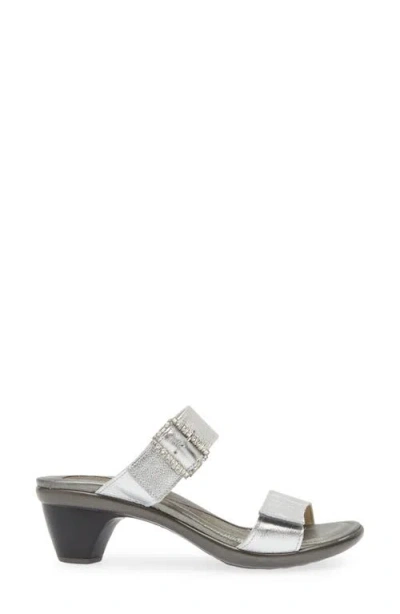 Naot Recent Slide Sandal In Silver
