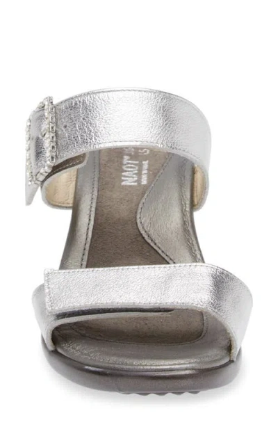 Naot Recent Slide Sandal In Silver