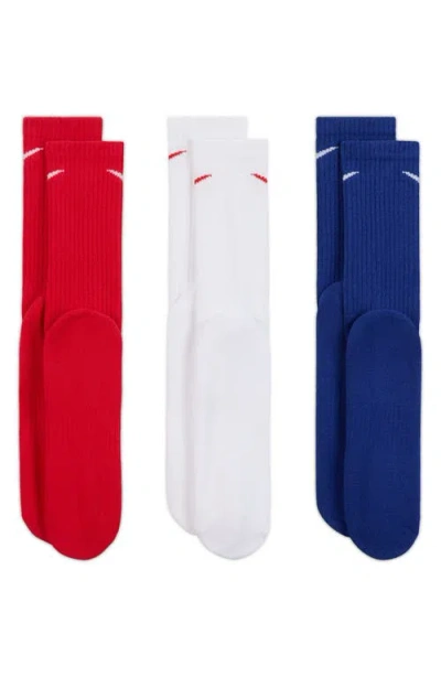 Nike Assorted 3-pack Everyday Plus Cushion Crew Training Socks In Multi