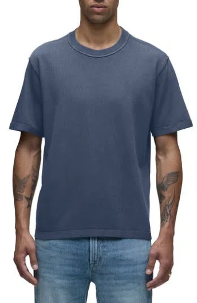 Hudson Jeans Heavyweight Cotton T-shirt In Blue