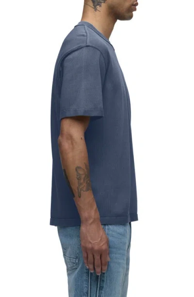 Hudson Jeans Heavyweight Cotton T-shirt In Blue