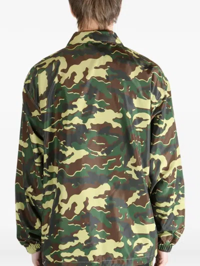 A Bathing Ape Camouflage-print Logo-patch Jacket In Multi