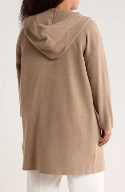 By Design Andrea Open Front Long Cardigan In Brown