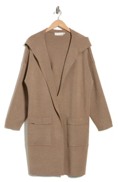 By Design Andrea Open Front Long Cardigan In Brown