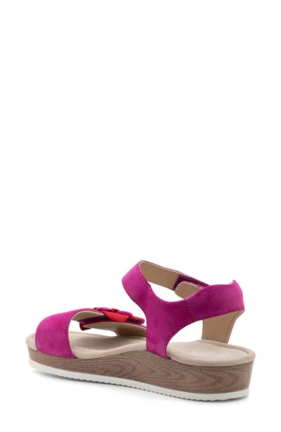 Ara Flower Ankle Strap Sandal In Multi
