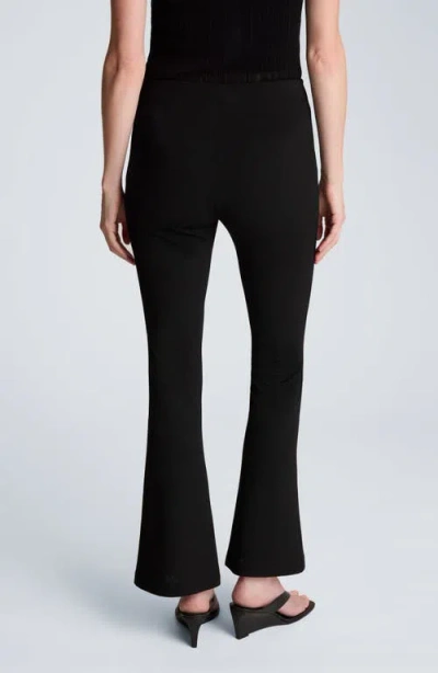 Kenneth Cole Flare Leg Pull-on Pants In Black