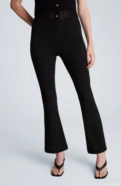 Kenneth Cole Flare Leg Pull-on Pants In Black