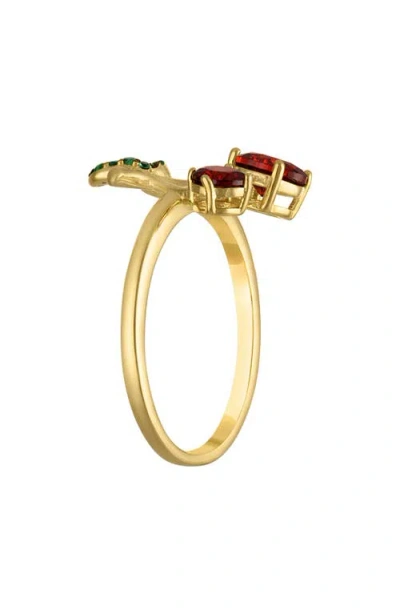 Fzn Cubic Zirconia Cherry Ring In Multi