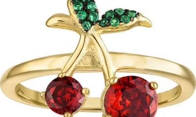 Fzn Cubic Zirconia Cherry Ring In Multi