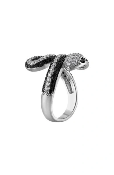 Fzn Snake Pavé Cubic Zirconia Ring In Multi
