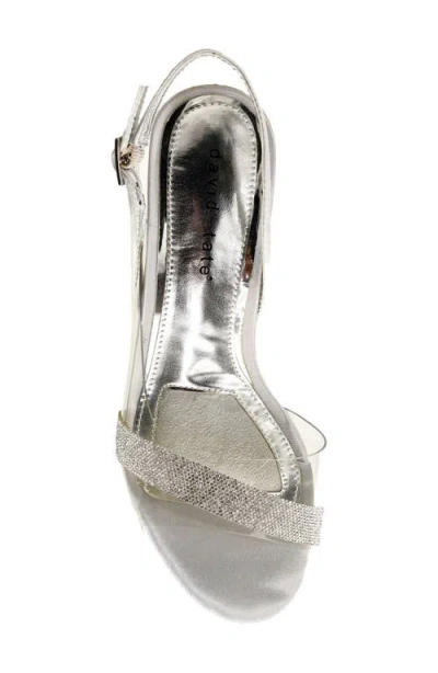 David Tate Night Sandal In Silver