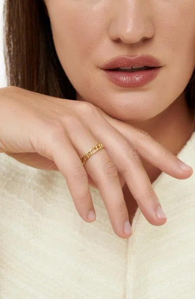 Devata Figaro Link Ring In Black