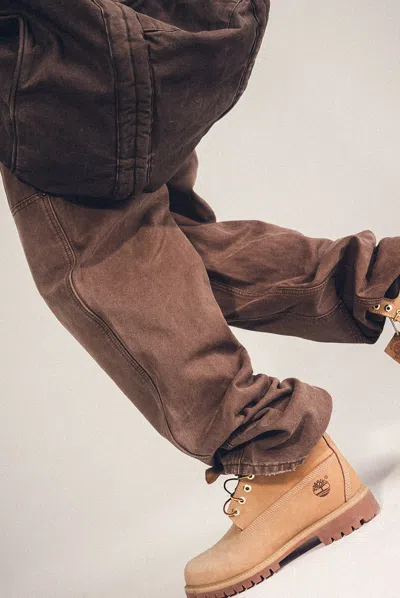 Elwood Industry Double Knees Pant In Brown