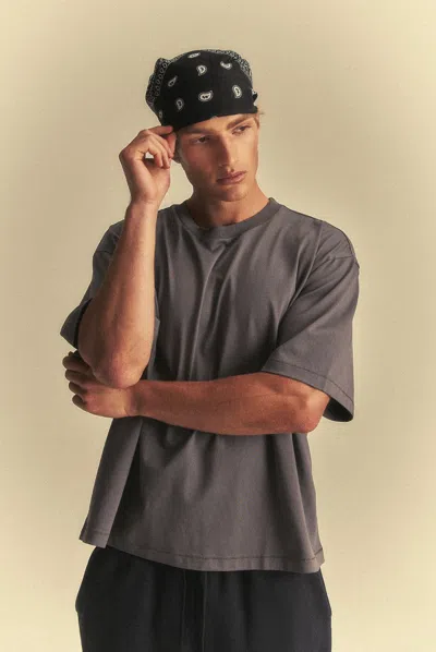 Elwood Oversized Core Tee In Gray