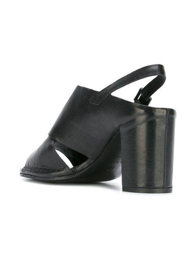 Shop Roberto Del Carlo Del Carlo Sling Back Sandals - Black