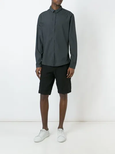 Transit Classic Button Down Shirt In Blue