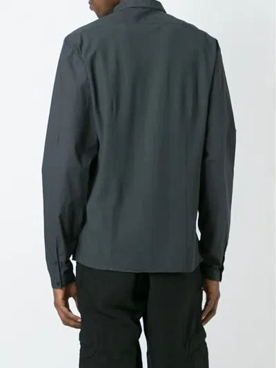 Transit Classic Button Down Shirt In Blue