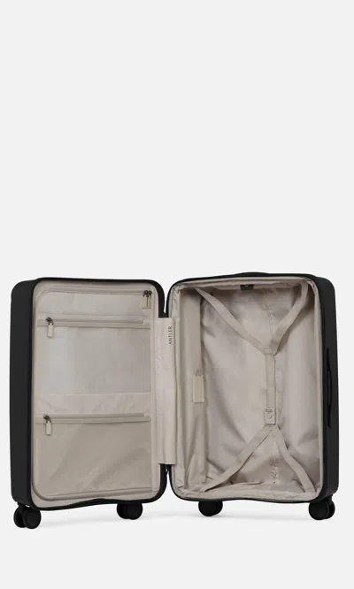 Antler Black Single Stripe Cabin Hard-shell Polycarbonate Suitcase 55cm