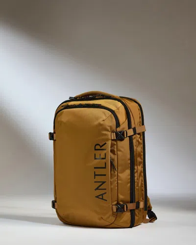 Antler Womens Mustard A Discovery Woven Backpack 45l In Gold