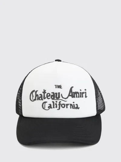 Amiri Black And White Cotton Baseball Cap In White