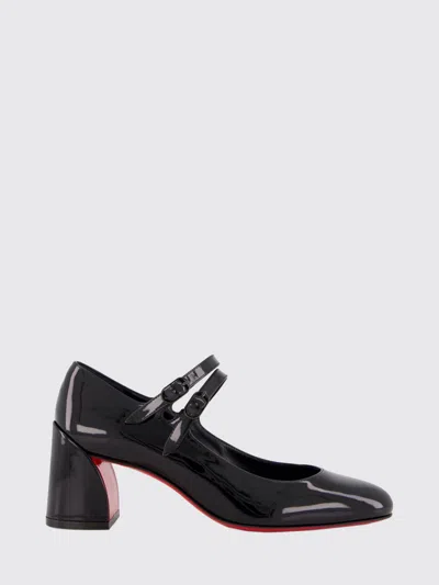 Christian Louboutin Woman Pumps Black Size 7 Leather In Black