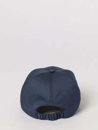Premiata Logo Baseball Hat Curved Brim Design In Blue