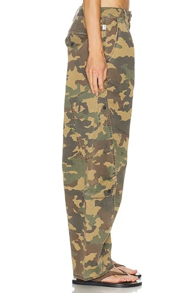 Citizen Of Humanity Flight Printed Mid-rise Straight-leg Cotton-blend Twill Cargo Pants In Multi