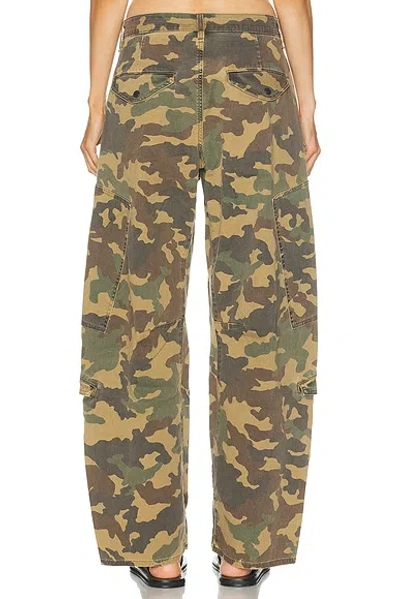 Citizen Of Humanity Flight Printed Mid-rise Straight-leg Cotton-blend Twill Cargo Pants In Multi