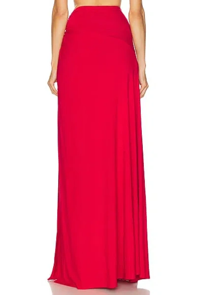 Sid Neigum Braid Skirt In Red