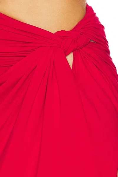 Sid Neigum Braid Skirt In Red