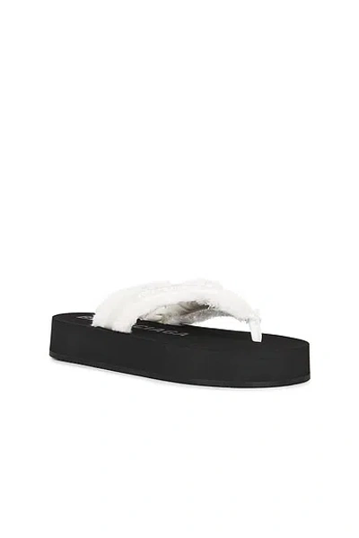 Balenciaga Jet Leg Platform Flip Flops In Viscose In Multi