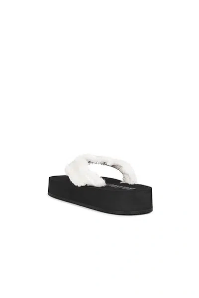 Balenciaga Jet Leg Platform Flip Flops In Viscose In Multi
