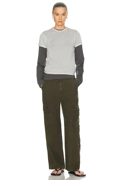 Citizen Of Humanity Citizens Of Humanity Esme Cotton Cargo Trousers In Green