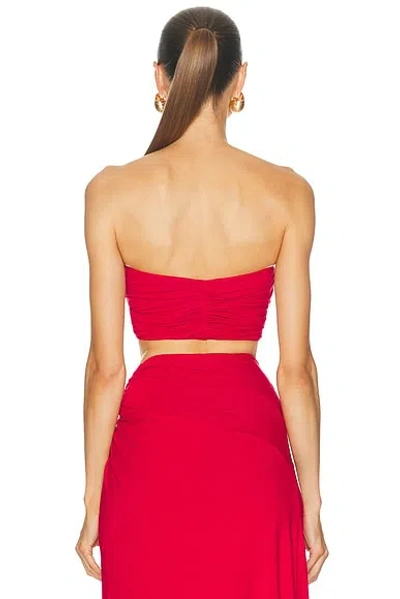 Sid Neigum Braid Bandeau Top In Red