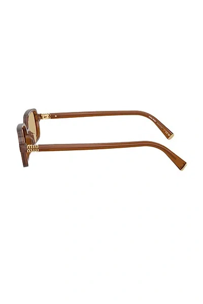 Miu Miu 51mm Rectangular Sunglasses In Brown
