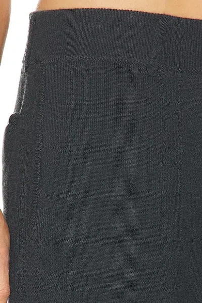 Aya Muse Knit Cargo Pants In Charcoal In Black