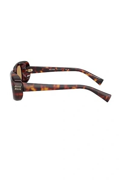 Miu Miu Square-frame Acetate Sunglasses In Brown