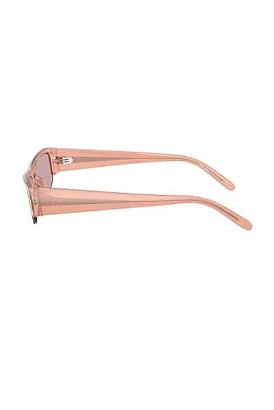Miu Miu Rectangular Sunglasses In Pink