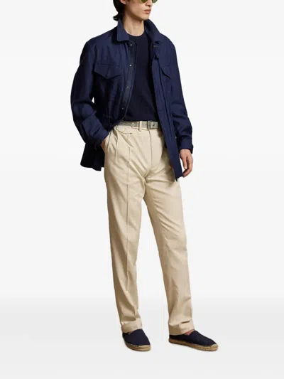 Ralph Lauren Flap-pocket Jacket In Blue