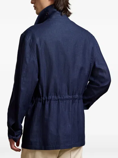 Ralph Lauren Flap-pocket Jacket In Blue