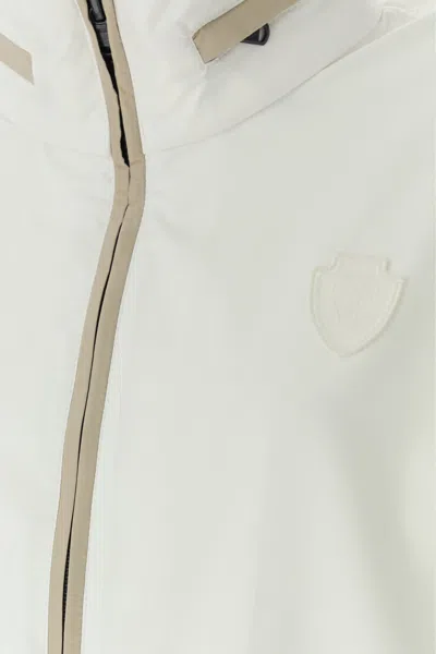 Brunello Cucinelli White Polyester Blend Raincoat In White