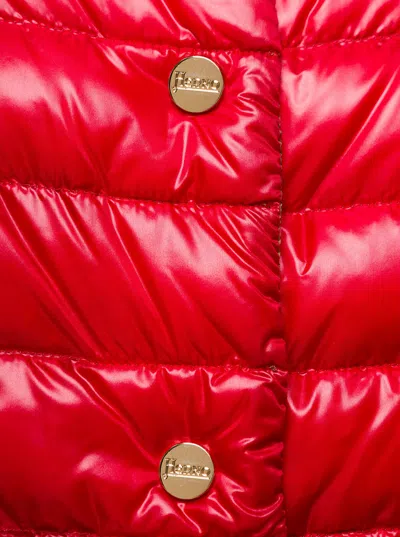 Herno Reversible Down Jacket In Red
