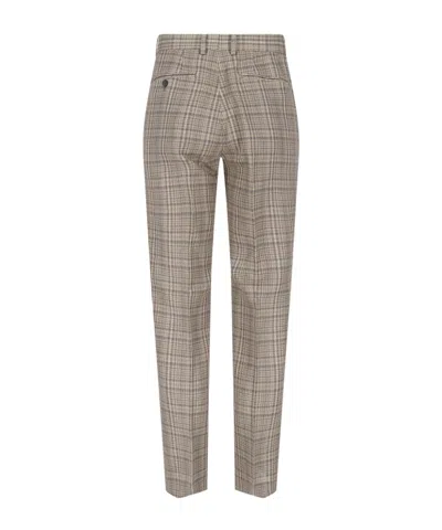 Auralee Check Tailored Pants In Gray