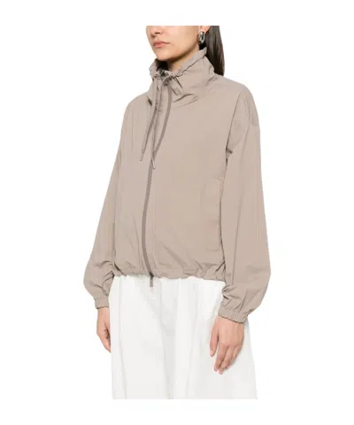 Herno Drawstring Hooded Jacket In Multi