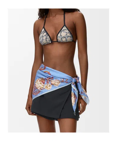 Loewe Square Silk Scarf In Multi