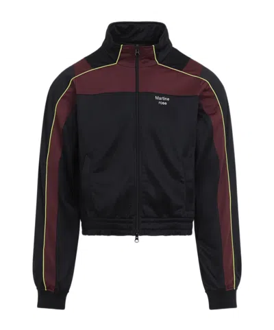 Martine Rose Shrunken Tech Jacket Contrast Trim Design In Black