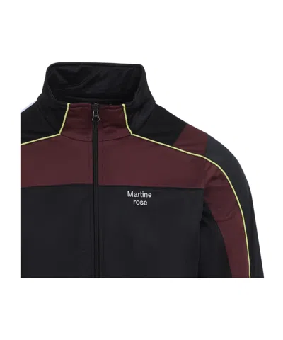 Martine Rose Shrunken Tech Jacket Contrast Trim Design In Black