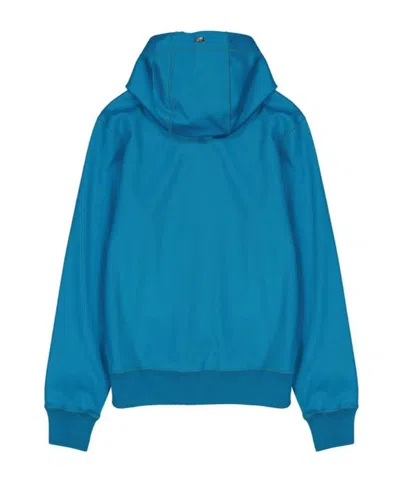 Herno Hooded Sweatshirt Men In Blue