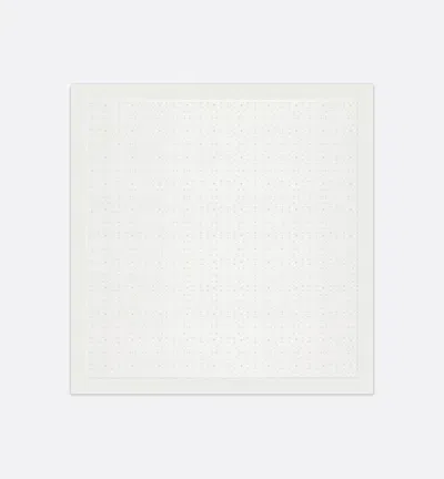 Dior Square Blanket In White