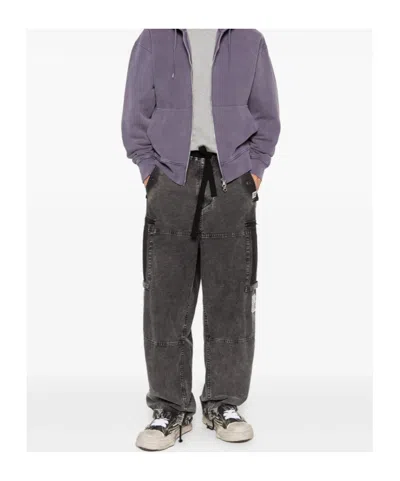 Miharayasuhiro Drawstring Cargo Pants In Gray